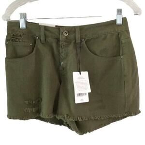 a loves a cut off Shorts Olive green Women's Size 25 New with Tags